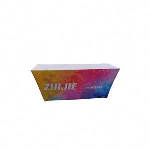 Couverture de table en polyester avec logo imprimé pour salons de bonne qualité, toutes tailles, nappes de <span class=keywords><strong>bureau</strong></span> personnalisées, nappe de <span class=keywords><strong>bureau</strong></span> pour exposition - Product Image 4