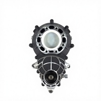 Kit de boîte de vitesses arrière pour tricycle électrique QingYi avec moteur BLDC à transmission automatique, différentiel hélicoïdal, sortie d'axe, 100 N.m, rouge