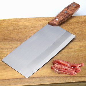 Cuchillo chopper de acero inoxidable, 8 pulgadas, <span class=keywords><strong>butch</strong></span>, con mango de madera - Product Image 2