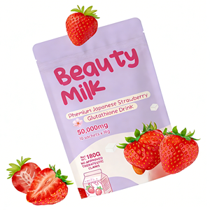 高品質天然穀物インスタントミルクコラーゲンオリジナルパウダー　ストロベリースキン　保湿美白ブライトニング　満腹感 - Product Image 6