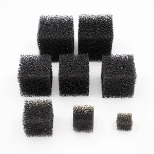 Black Breathable Air Filter Reticulated Polyurethane Sponge Foam Filter