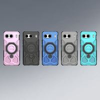 Pour Oneplus 13/ACE5/Nord 4/ACE5 Étui arrière avec support rotatif magnétique pour voiture, support anti-chute, coque de téléphone portable