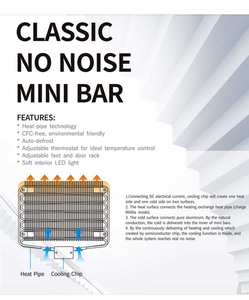 Réfrigérateur à boissons Vanace 40 litres <span class=keywords><strong>noir</strong></span> Mini réfrigérateur à <span class=keywords><strong>porte</strong></span> en verre sans bruit - Product Image 5