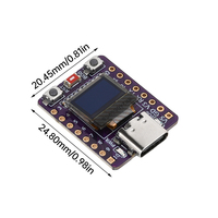 Carte de développement ESP32-C3 avec écran OLED de 0,42 pouce à lumière blanche, compatible WiFi et Bluetooth, antenne céramique, type-C, ESP32 pour Arduino
