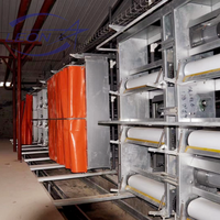 LEON Poulailler à moteur automatique 3 & 4 étages Type H Nouveau design Cage à volaille pour ferme 2 ans de garantie