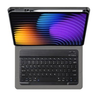 Casing Keyboard Nirkabel Magnetik untuk Xiaomi Pad 8 7 /7 Pro Mipad 7 Tablet, Casing Kulit dengan Keyboard Bahasa Kustom