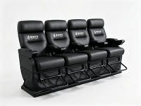 Siège de cinéma moderne de haute qualité à 3 degrés de liberté, fauteuil inclinable 4D avec mouvement de siège pour salle de cinéma