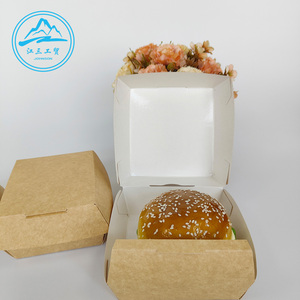 Fastfood <span class=keywords><strong>Burger</strong></span> En Frans Gebakken Kip Afhaalbak Wegwerp Aluminium Gecoate Aluminiumfolie Lunchdozen Papieren Dozen - Product Image 5