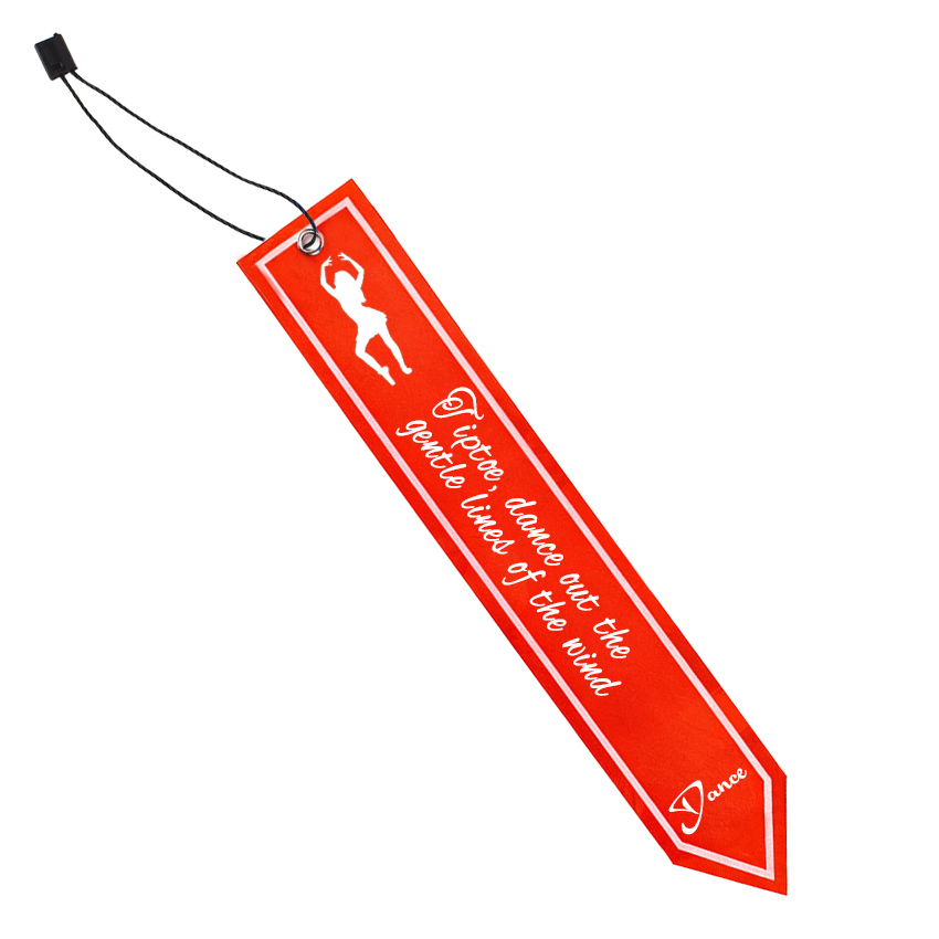 Cheap Custom Printed logo Lanyard Gymnastic Silk Screen Satin Dance Ribbon Image 4