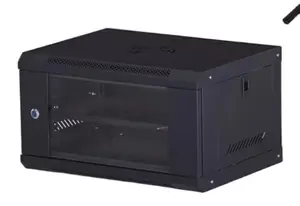 Armadio di rete piccolo con porta in vetro per rack server da 19 pollici 4u 6u 9u 12u armadio di rete per montaggio a parete