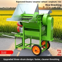 Décortiqueuse automatique multifonctionnelle, nouveau modèle, décortiqueuse de riz à alimentation complète, machine à décortiquer le colza, le blé, le sorgho et le soja