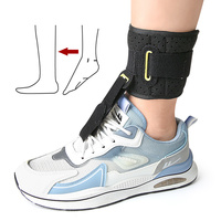 Sangle de cheville respirante pour pied tombant, en polyester et silicone, antidérapante, avec support de l'avant-pied et fixation de lacets réglable, attelle de cheville