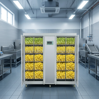 Machine à pousses de légumes multifonctionnelle automatique en acier inoxydable 304 à haute efficacité, capacité de 30 à 600 kg/jour, vente chaude