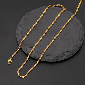 Joyería de Moda para Mujer Jxx, Cadena de Eslabones Gruesos Chapada en Oro de 24k, Estilo Moderno, Joyería de Latón al por Mayor - Product Image 4