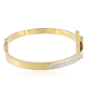 Bracelet en cristal en forme de T, bijoux de mode pour femmes, couleur or, à porter au quotidien, 13003 - Product Image 4