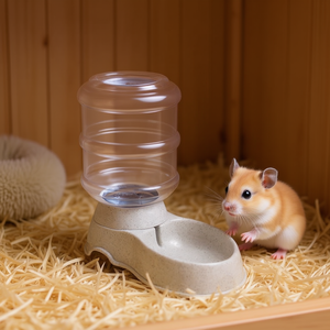 Dispensador de Agua para Mascotas, Activado por Gravedad, de Plástico, Redondeado, Suministros para Animales Pequeños, Interior, Todas las Estaciones - Product Image 2