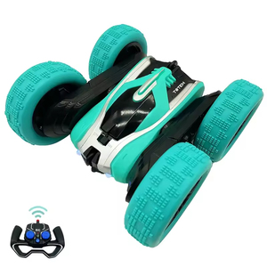 Macchinina per bambini <span class=keywords><strong>RC</strong></span> 2.4Ghz veicolo binario a doppia faccia plastica telecomando rotolamento Stunt Car - Product Image 4