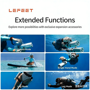 Propulsor Subacuático Ligero LEFEET P1 Lite de 1.8 kg, Carga Inversa, IP68, 60 m, 4 Velocidades, Control Inalámbrico - Product Image 4
