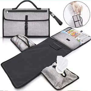 Wholesale Custom Waterproof travel portable diaper changing pad Foldable Baby Changing bag for Newborn