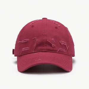 Venta al por mayor Unisex ajustable bordado Logo Vintage sombrero apenado papá sombrero 100% algodón gorra de béisbol personalizada - Product Image 4