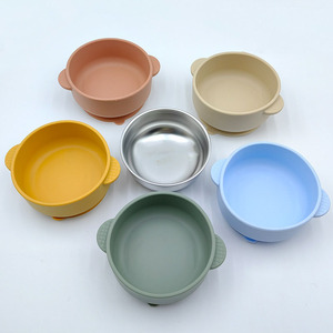 신형 유아용 스테인리스 스틸 흡착식 식기 세트: 아기 식탁용 내구성 뛰어난 어린이 식사 용품 - Product Image 6