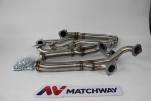 Colectores de escape de acero inoxidable <span class=keywords><strong>201</strong></span> MATCHWAY con acabado pulido, 100% soldados con TIG para <span class=keywords><strong>BMW</strong></span> E38 740/E39 540/03 <span class=keywords><strong>M5</strong></span>/Z8 - Product Image 2