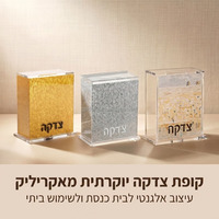 Boîte à Tzedakah en Acrylique Personnalisée Imprimée – Vente en Gros de Boîtes de Donations Judaïques pour la Collecte de Monnaies et d'Argent