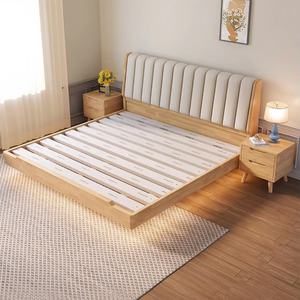 ชุดเฟอร์นิเจอร์ห้องนอนคุณภาพสูง เตียงไม้จริงดีไซน์เรียบหรู ขนาดควีนไซส์ สำหรับผู้ใหญ่ - Product Image 6