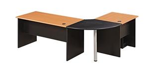 Nouveaux modèles de meubles de bureau de bureau de coin en forme de L bureau <span class=keywords><strong>d</strong></span>'ordinateur en bois - Product Image 3
