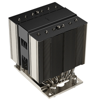 COOLSERVER pour SP6 4U M95 PRO Dissipateur thermique de processeur de bureau 4 broches PWM 6 caloducs Cuivre & Aluminium Double roulement à billes Faible bruit TDP 355W