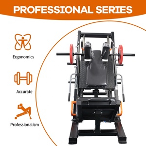 Máquina de gimnasio multifuncional 2 en 1 para prensa de piernas y sentadillas <span class=keywords><strong>hack</strong></span>, con carga de placas, de acero de alta resistencia - Product Image 3