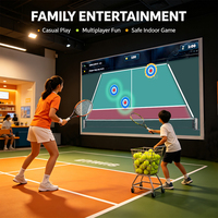 Simulateur d'entraînement de tennis en salle, balles multi-tailles pour appareil à écran tactile interactif, balles de football, de tennis et de jeu XOX