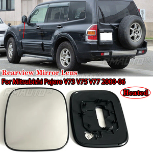 Lentille de rétroviseur de remplacement pour voiture avec chauffage pour Mitsubishi Pajero V73 V75 V77 2000-2006, verre de rétroviseur latéral - Product Image 1