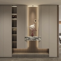 Meuble de rangement à chaussures en bois moderne, écologique, imperméable, personnalisé, ensemble de meubles d'entrée pour salon, villa, appartement