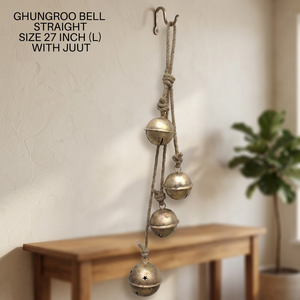 Campana de Viento de Estilo Antiguo Pintada en Dorado, Campanas Redondas de Metal, Adorno Colgante Chapado en Oro para Decoración del Hogar Lord LV17021 - Product Image 2
