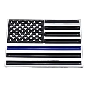 Cờ Decal với dòng màu xanh cho xe ô tô & Xe tải cho Mỹ cho USA cờ Decal Sticker tôn vinh cảnh sát thực thi pháp luật biểu tượng