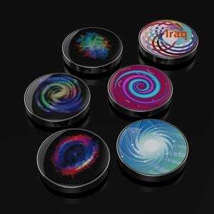 ของเล่นสแตนเลสรูปดาวกาแลคซีมีไฟหลากสีหมุนได้ปลายนิ้วของเล่นคลายเครียด mozmocoin สำหรับเด็ก - Product Image 1