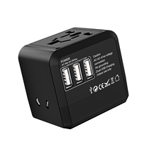 Adaptor Daya Mini 15.5W Pengisi Daya Cepat Internasional Universal dengan Port USB Tipe C untuk Perjalanan Liburan Hadiah