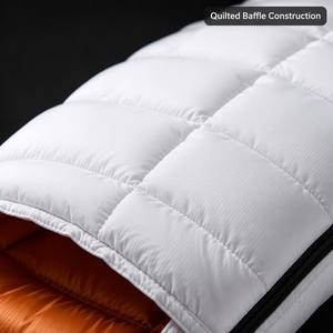 Sac <span class=keywords><strong>de</strong></span> compression pour sac <span class=keywords><strong>de</strong></span> couchage type enveloppe, en nylon, écologique, avec rembourrage en duvet <span class=keywords><strong>de</strong></span> canard, léger et portable, pour camping, randonnée et activités <span class=keywords><strong>de</strong></span> plein air - Product Image 2