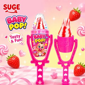 <span class=keywords><strong>Sucette</strong></span> fantaisie en forme de bonbon, design ludique et comestible, saveur fraise tourbillonnante, cadeau mignon pour enfants, vente en gros, économique et amusant - Product Image 5