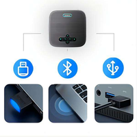 Micrófono de Conferencia TONGVEO con Altavoz USB/BT5.0/Inalámbrico/AUX, Altavoz Integrado de 5W, 8000mAh, 8 Altavoces en Arreglo Lineal