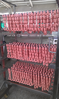 Machine de remplissage sous vide modèle 2000, ligne complète de traitement des saucisses sous vide, ligne de fabrication de saucisses