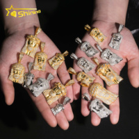 925 argent jésus glacé pendentifs Collection Hip Hop Moissanite bijoux pendentif GRA chaîne personnalisée pendentif pour hommes femmes