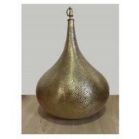 Lampe suspendue en laiton, abat-jour marocain, lustre fait à la main