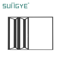 Porte pliante extérieure en aluminium SUNGYE, norme américaine, résistante aux ouragans, double vitrage isolant, verre trempé, portes de patio pliantes