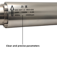 Mesin ukir motor poros berpendingin udara diameter 1.5 kw-22 V 65 poros kecepatan tinggi 24000rpm poros motor cnc