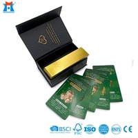 OEM, печать на заказ, изысканная Высококачественная Экологически чистая медная тарелка, бумага с закругленными углами с золотыми краями, колода для карт Таро