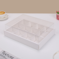 Boîtes Rigides Gaufrées Dorure Or pour Biscuits, Cupcakes, Macarons, Desserts, Friandises, Mariages, Alimentaire, Emballage Gâteau avec 2/4/6/9 Compartiments, Boîte Pâtissière