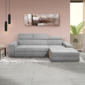 DAVE MOD. SALOON CON PENINSOLA A DESTRA IN TESSUTO GRIGIO CHIARO - Product Image 1