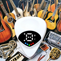 Wholesale 2-in-1 LCD Tuner Battery Guitar Pick Tuner Clip-on/Clip Electric Stringed Instrument Part for Bass Cello Guitar